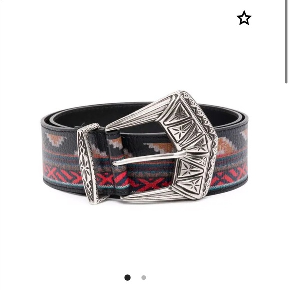 Etro Accessories - New with Box Etro Geometric Print Belt. Size 75